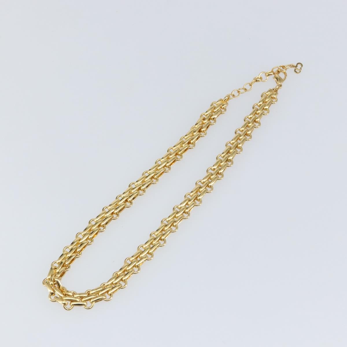 Christian Dior Vintage CD Clasp Chain Necklace Metal