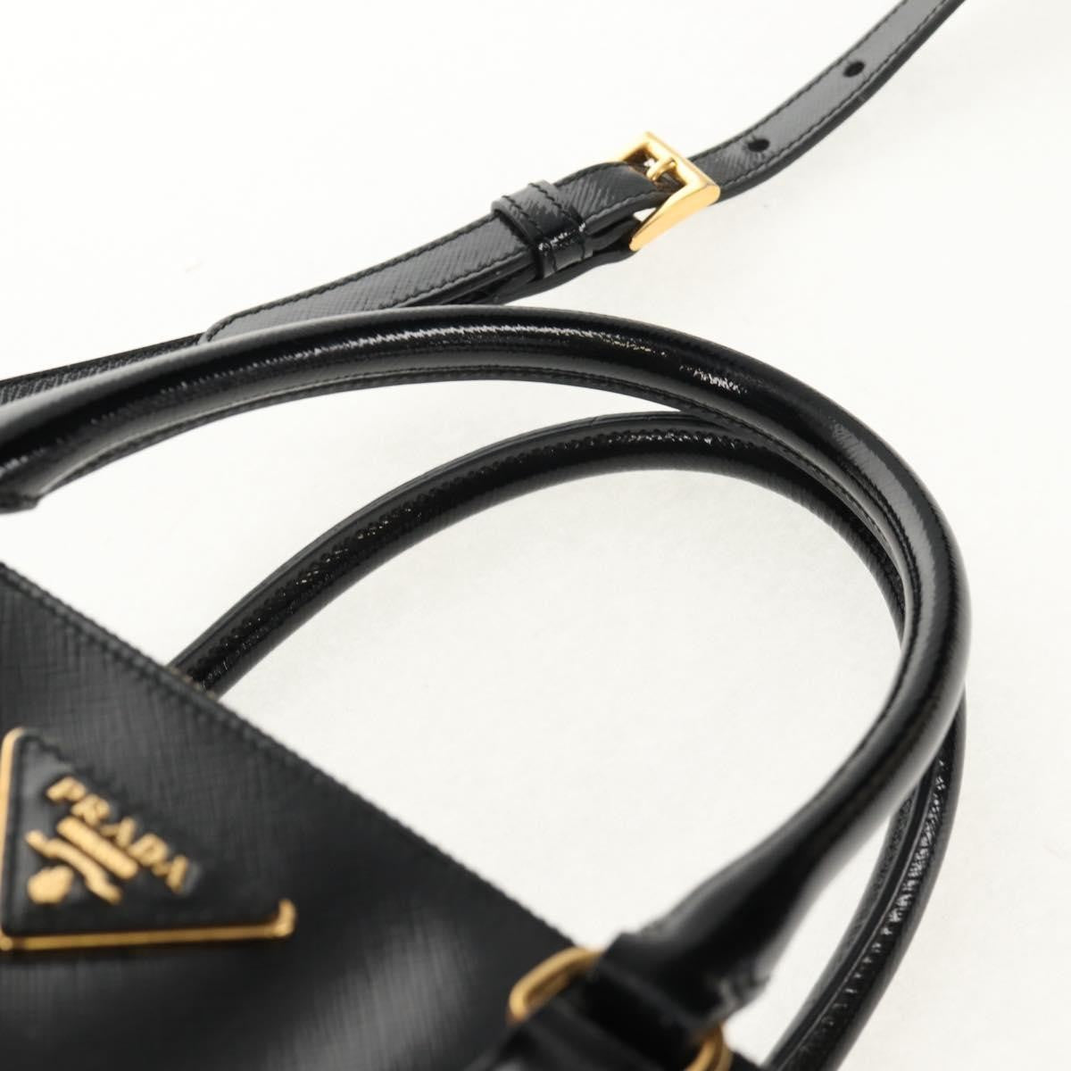 Prada Double Zip Lux Tote Vernice Saffiano Leather