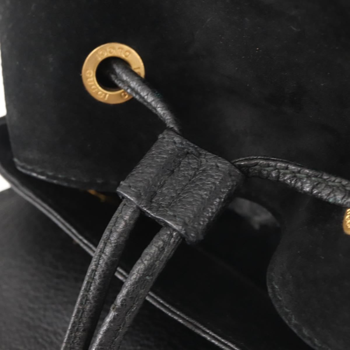 Gucci Vintage Bamboo Backpack Suede