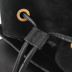 Gucci Vintage Bamboo Backpack Suede