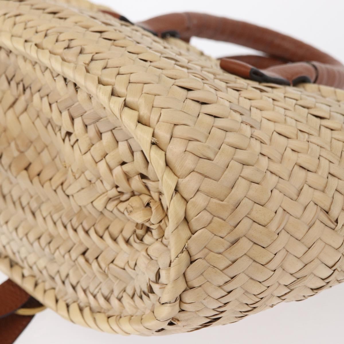 Chloe Marcie Basket Bag Raffia and Leather