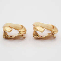 Chanel CC Clip-On Earrings Metal