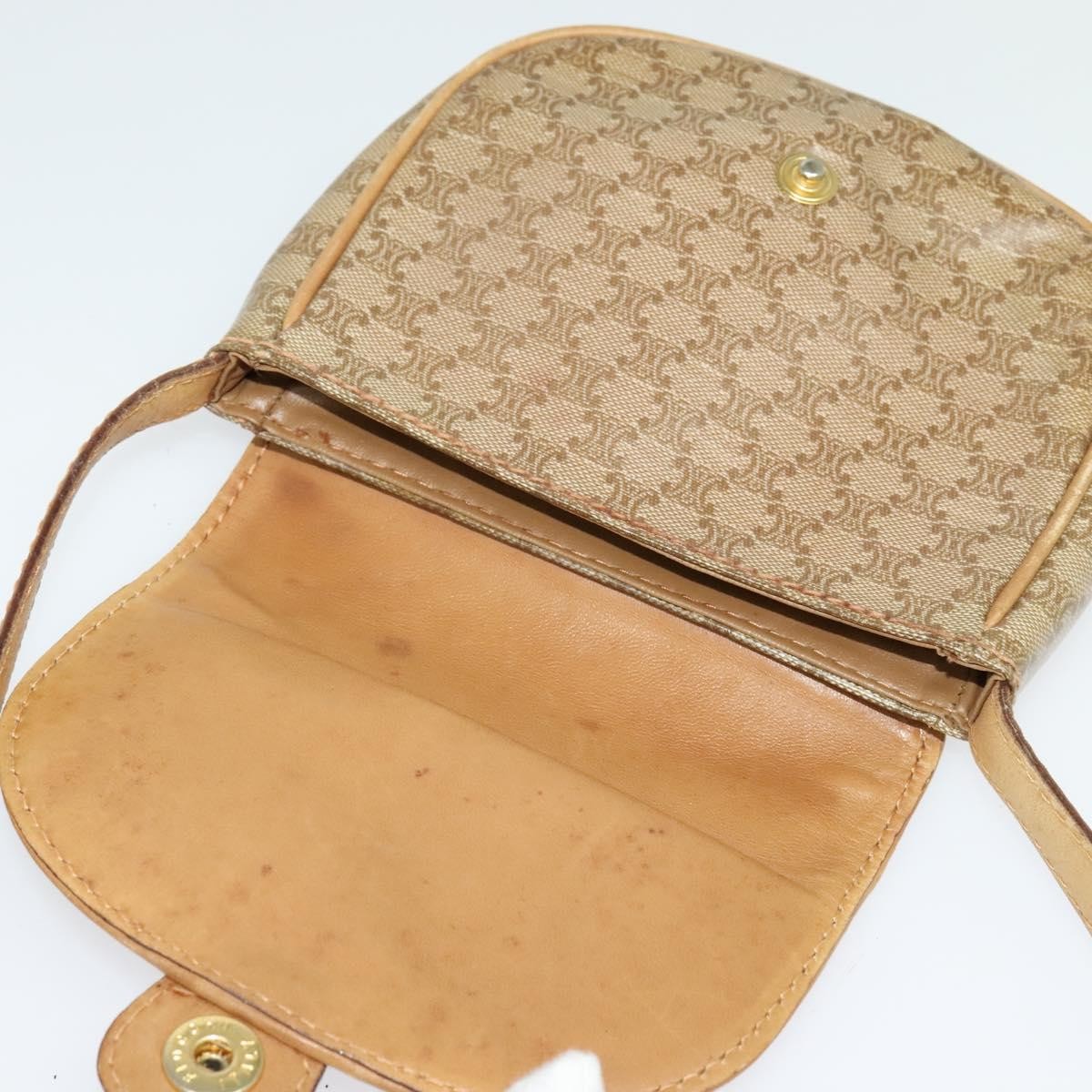 Celine Vintage Macadam Shoulder Bag Macadam Canva  Vinyl