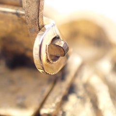 Chanel Vintage CC Round Button Clip-On Earrings Metal