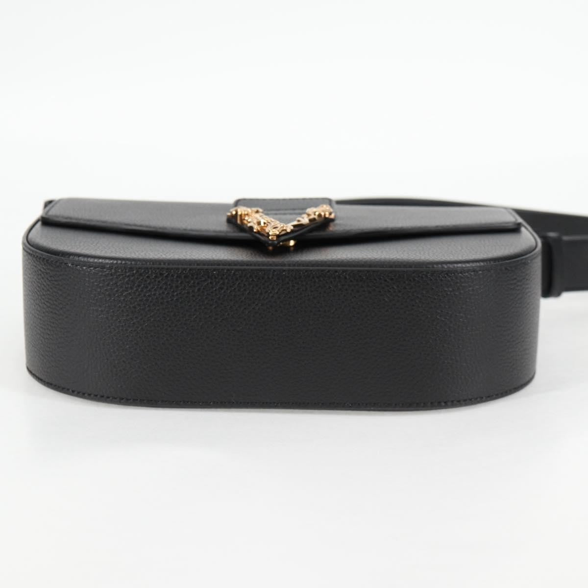 Versace Virtus Flap Messenger Bag Leather
