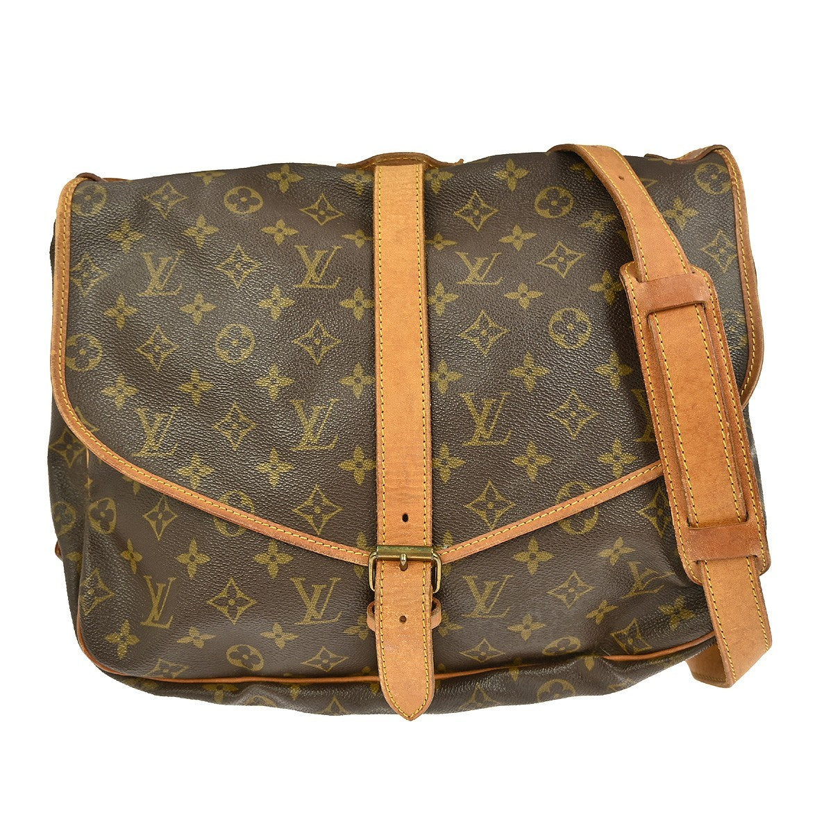 Louis Vuitton Saumur Handbag Monogram Canvas