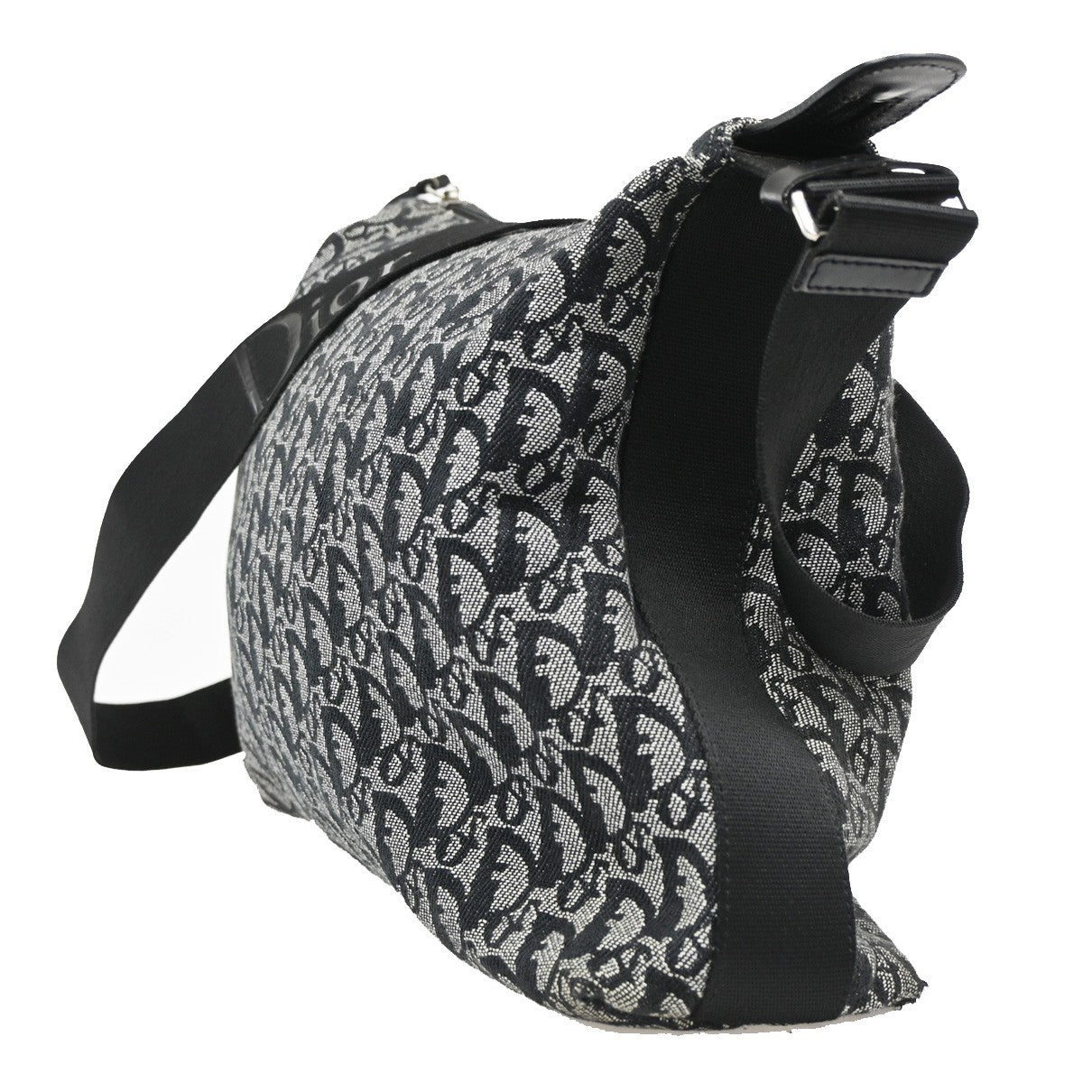 Christian Dior Vintage Trotter Messenger Bag Diorissimo Canvas