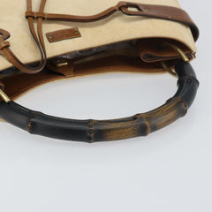 Gucci Vintage Bamboo Handle Bag Canvas