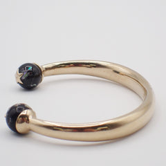 Christian Dior Logo Sphere Bangle Metal