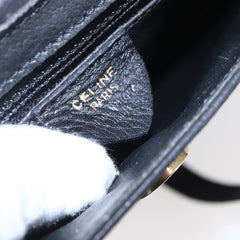 Celine Circle Logo Shoulder Bag Leather