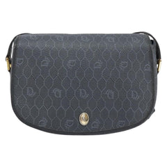Christian Dior Vintage Honeycomb Shoulder Bag Canvas