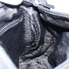 Prada Double Buckle Flap Messenger Bag Tessuto