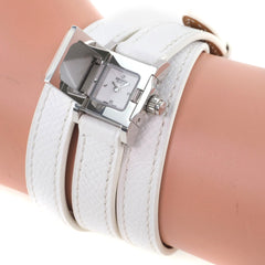 Hermes Medor Rock Quartz Watch Lacquered Steel and Leather
