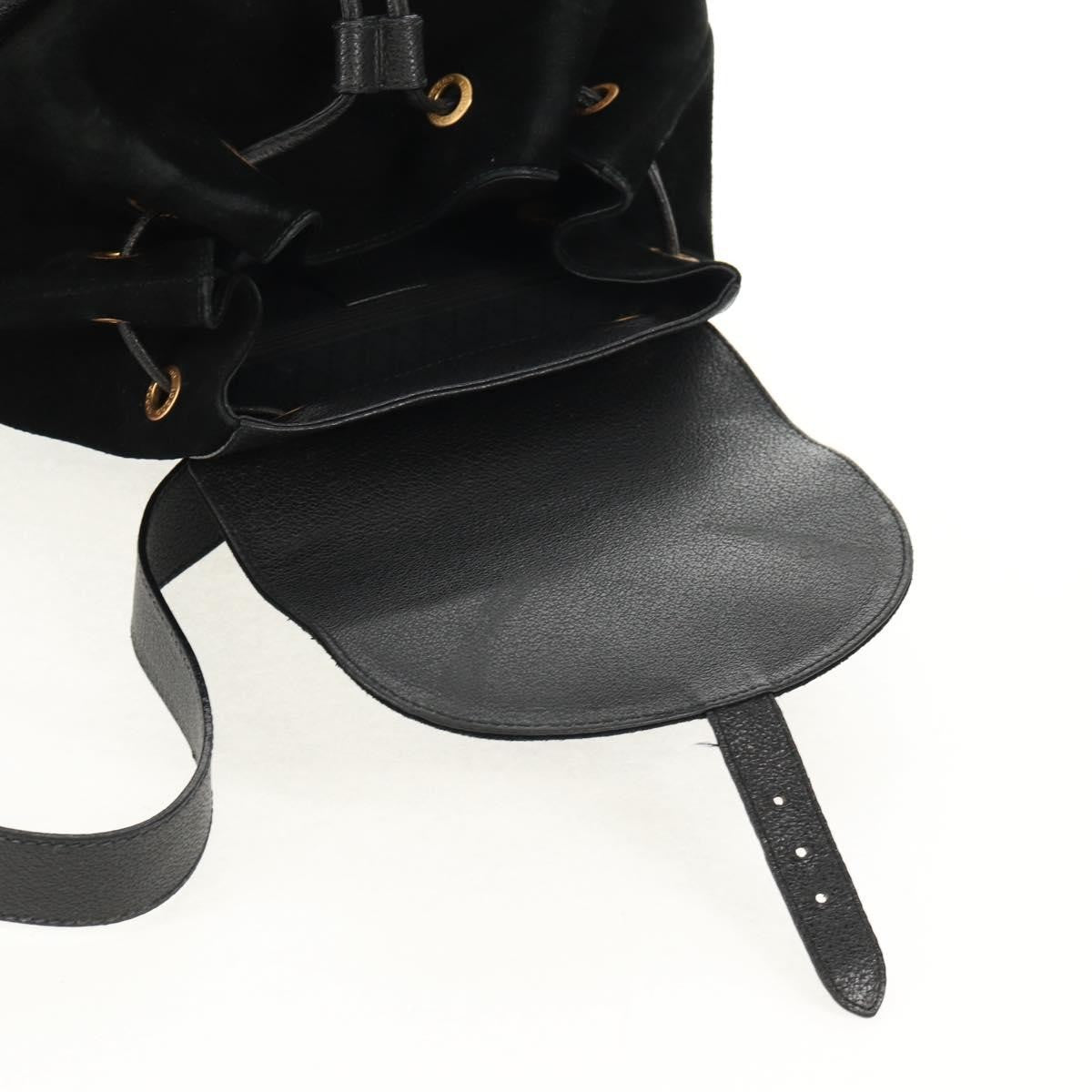 Gucci Vintage Bamboo Backpack Suede