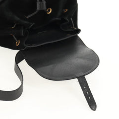 Gucci Vintage Bamboo Backpack Suede