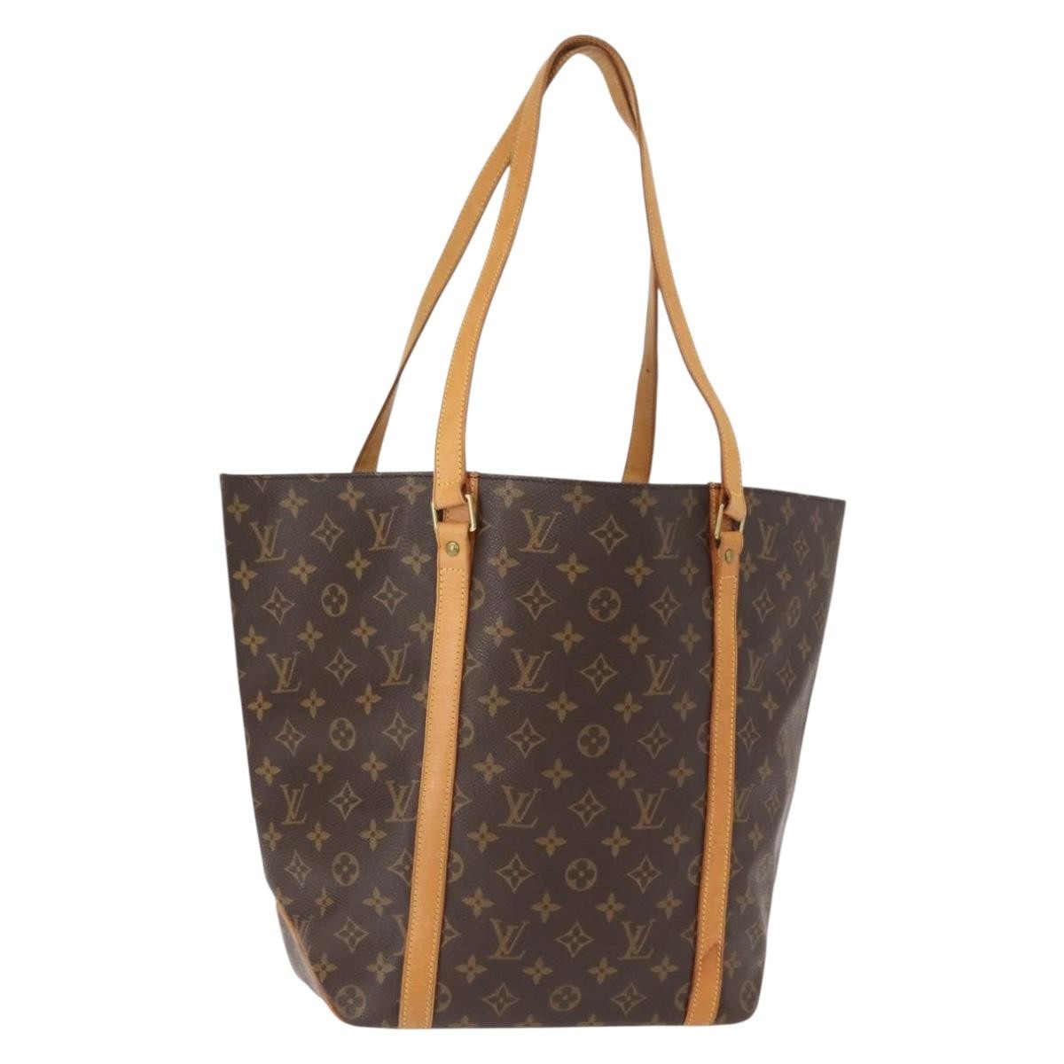 Louis Vuitton Shopping Sac Handbag Monogram Canvas