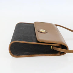 Christian Dior Vintage Honeycomb Shoulder Bag Canvas and Leather