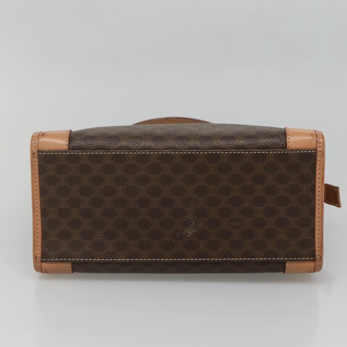 Celine Vintage Macadam Handbag Canvas and Leather