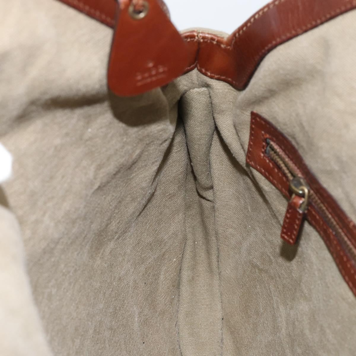 Gucci Vintage Bamboo Hobo Canvas