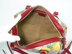 Gucci Convertible Boston Bag Tian Print GG Coated Canvas