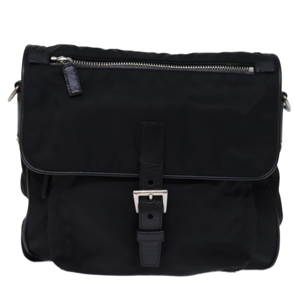 Prada Buckle Messenger Bag Tessuto