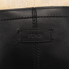 Fendi Pequin 2Bag Canvas and Leather