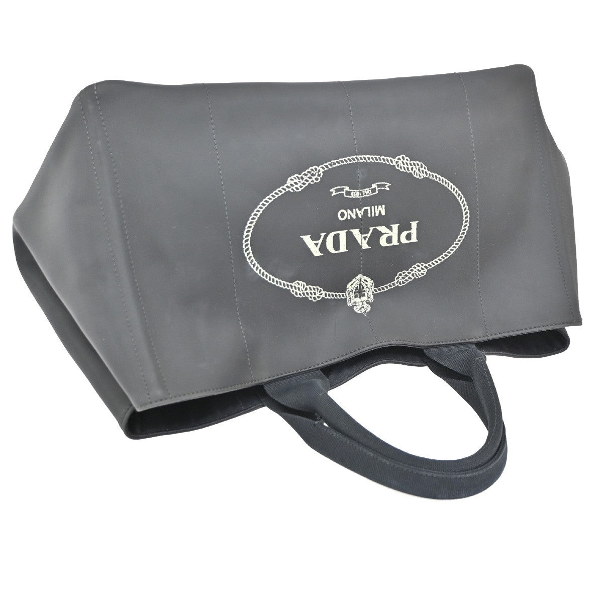 Prada Canapa Convertible Tote Canvas