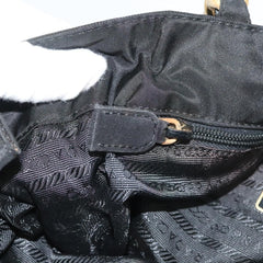 Prada Metal Handles Tote Tessuto
