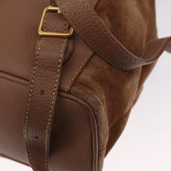 Gucci Vintage Bamboo Backpack Suede