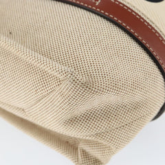 Chloe Woody Tote Canvas with Leather