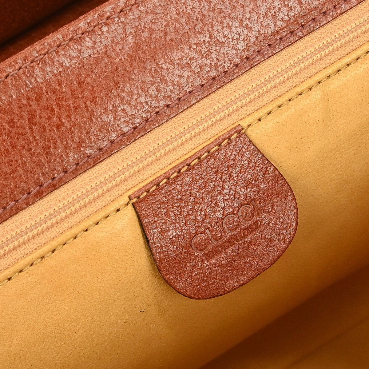 Gucci Lady Lock Bamboo Top Handle Bag Leather