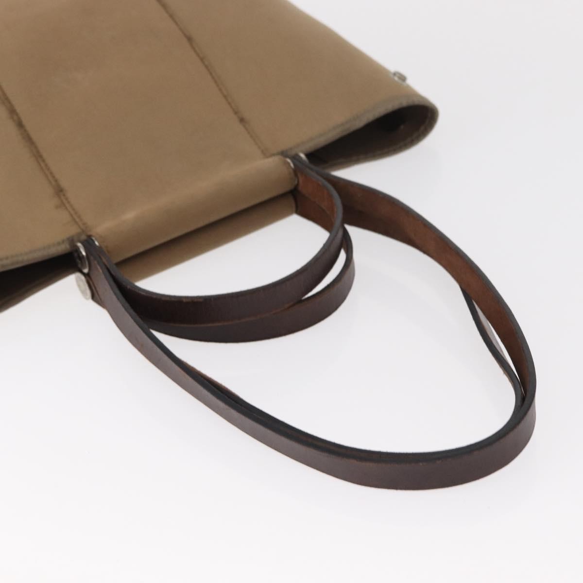 Hermes Cabag Elan Toile and Leather