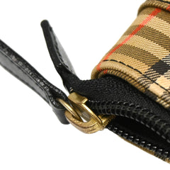 Burberry Nova Check Tote Nylon and Leather