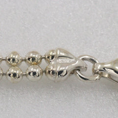 Gucci Logo Bar Double Ball Necklace Silver 925