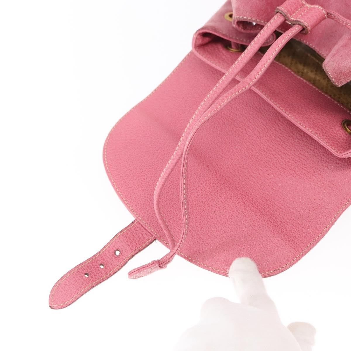 Gucci Vintage Bamboo Backpack Suede