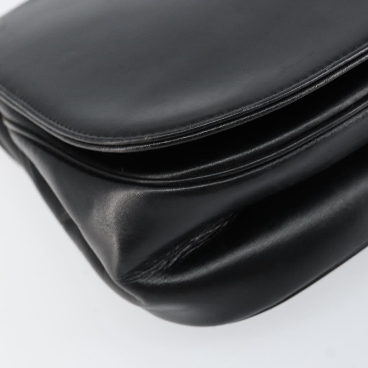 Christian Dior Vintage Chain Flap Shoulder Bag Leather