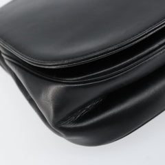 Christian Dior Vintage Chain Flap Shoulder Bag Leather