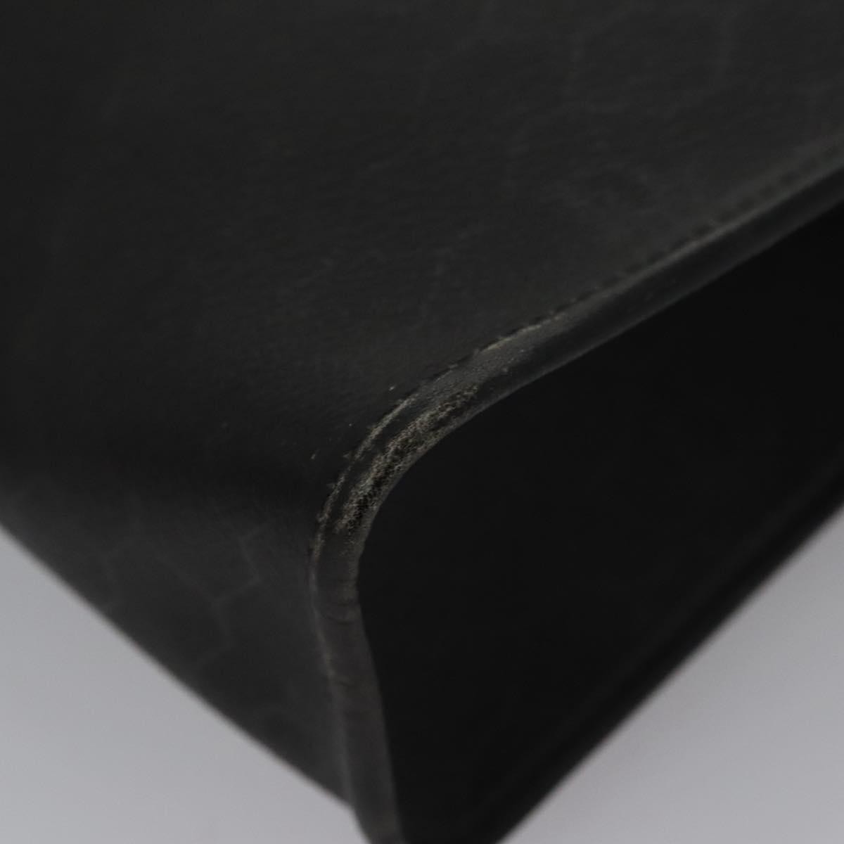 Christian Dior Vintage Honeycomb Zip Pouch Coated Canvas