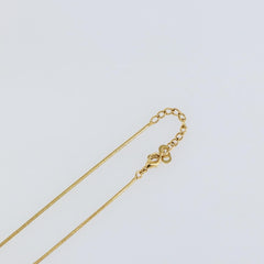 Christian Dior D logo Pendant Necklace Metal