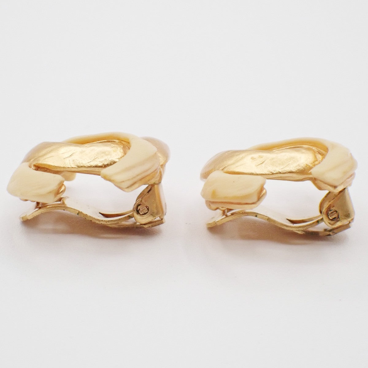 Chanel CC Clip-On Earrings Metal