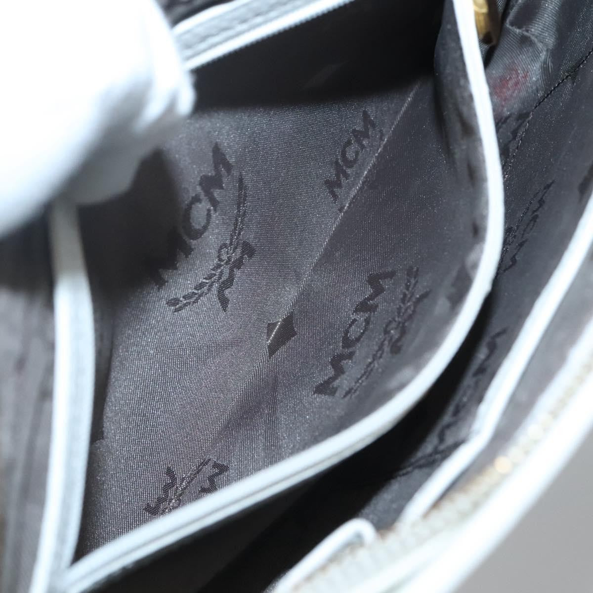 MCM Visetos Handbag Canvas and Leather