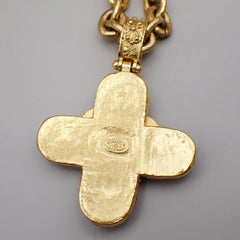 Chanel Vintage Triple CC Chain Necklace Metal