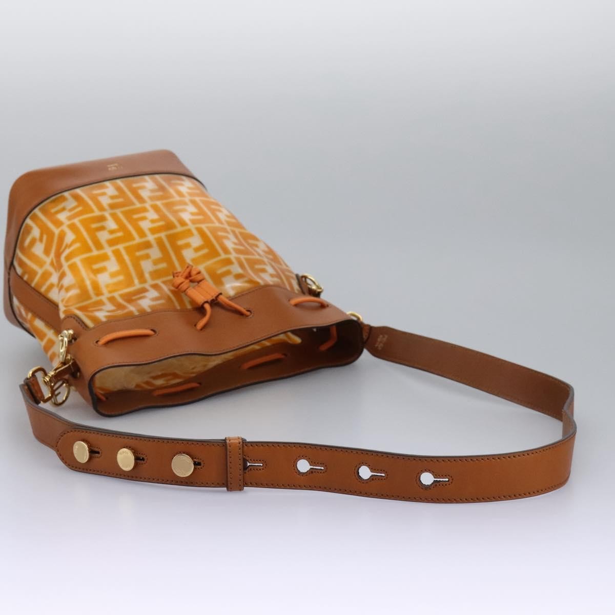 Fendi FF Logo Mon Tresor Bucket Bag Canvas