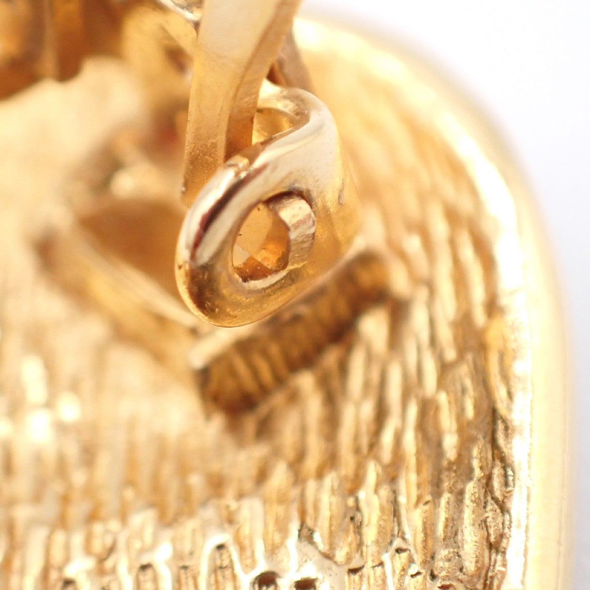 Chanel CC Rhombus Clip-On Earrings Metal