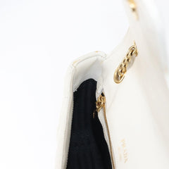 Prada Chain Flap Shoulder Bag Nappa Gaufre
