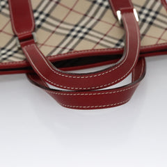 Burberry Nova Check Tote Canvas and Leather