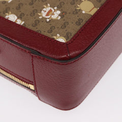 Gucci Doraemon Ophidia Zip Around Camera Bag Printed Mini GG Coated Canvas