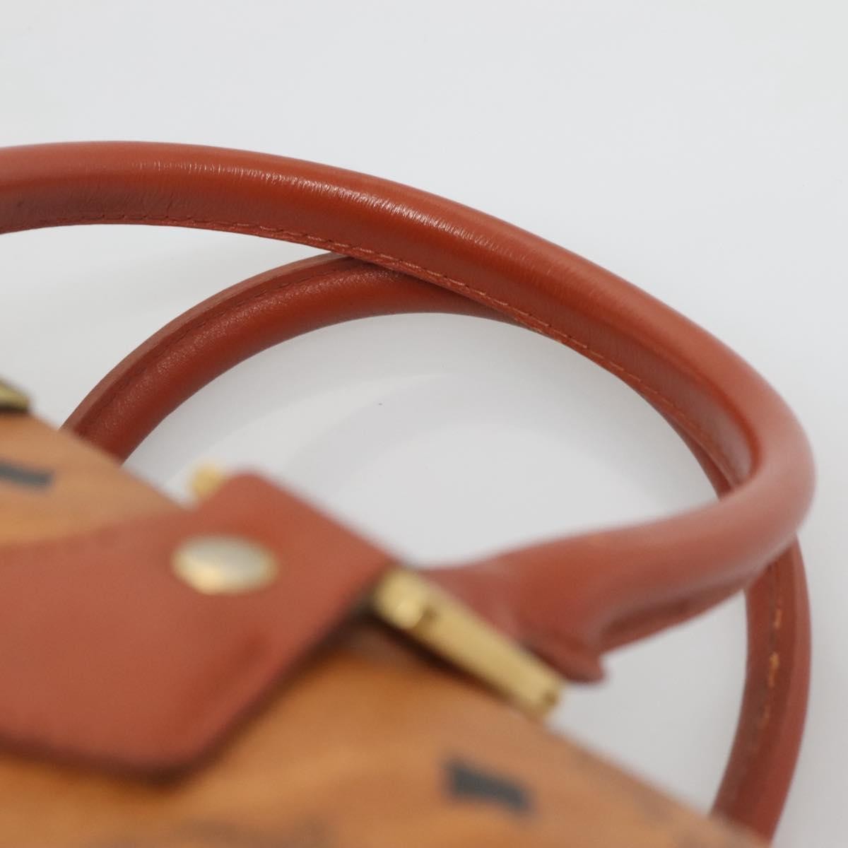 MCM Visetos Handbag Canvas and Leather