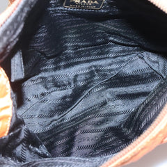 Prada Chain Shoulder Bag Quilted Tessuto