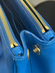 Prada Double Zip Tote Leather